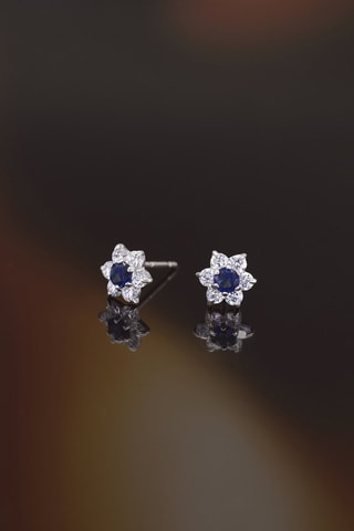 Puces Le Messager Bleu   Or blanc