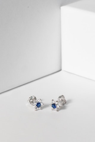 Puces Le Messager Bleu   Or blanc