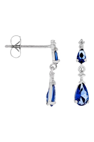 Boucles d'oreilles Goutte  Or blanc