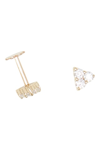 Puce de cartilage Trio brillant Or jaune
