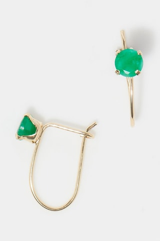 Boucles d'oreilles Emeraude envoûtant - Or jaune et émeraudes