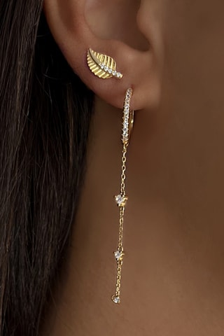 Boucles d'oreilles - Argent et plaqué or jaune