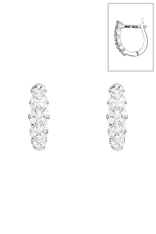 Créoles Merveilles de Lumières Or blanc et diamants