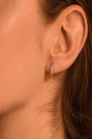 Créoles Merveilles de Lumières Or blanc et diamants