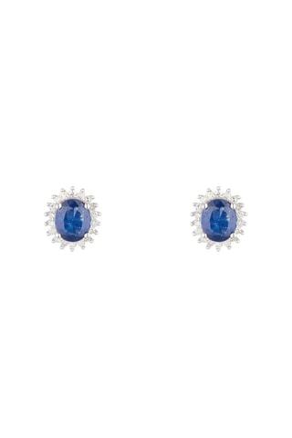 Puces Abra Or blanc, diamants et saphirs