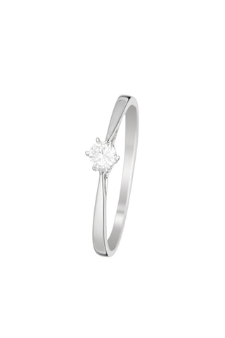 Solitaire Envoûtant - Or blanc et diamant