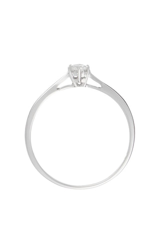 Solitaire Envoûtant - Or blanc et diamant