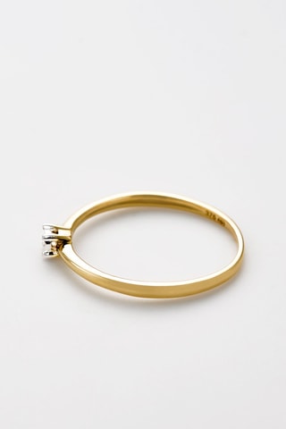 Solitaire Pure Or jaune et diamant