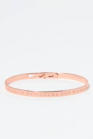 Jonc Elue la meilleure des mamans Doré rose