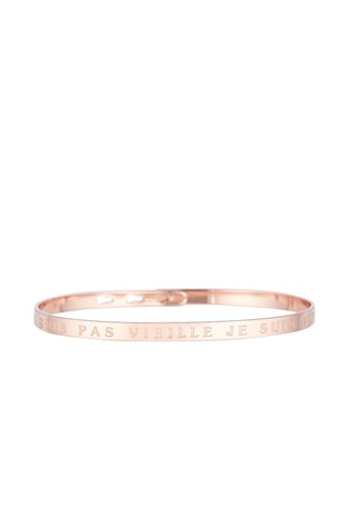 Jonc Je ne suis pas vieille je suis vintage  - Doré rose