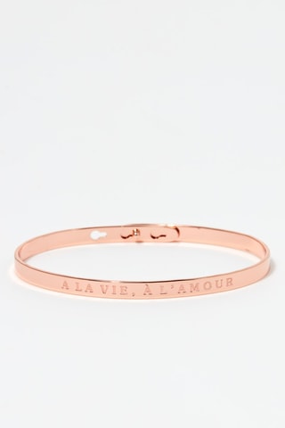Jonc A la vie, à l'amour Doré rose