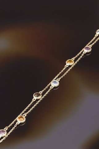 Bracelet Colormix Or jaune et pierres fines