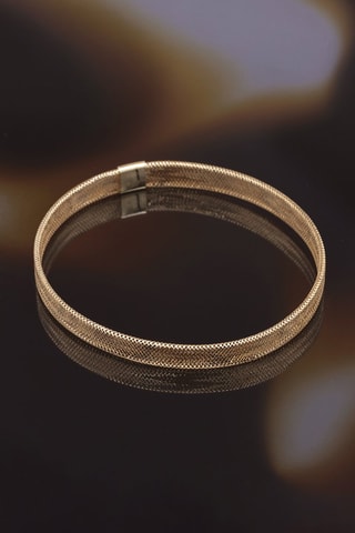 Bracelet Maille Tissée Or jaune