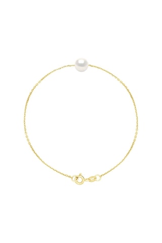 Bracelet - Argent plaqué or jaune et perle d'eau douce