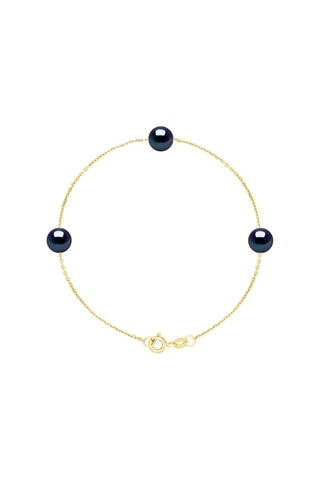 Bracelet - Argent plaqué or jaune et perles d'eau douce