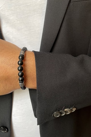 Bracelet Cuir et agates