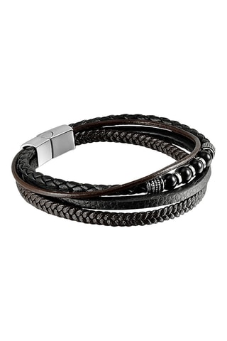 Bracelet Cuir et onyx