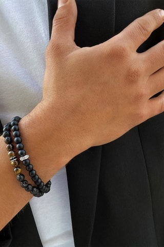 2 bracelets Oeils-de-tigre