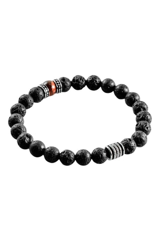 Bracelet - Pierres de lave et œil-de-tigre