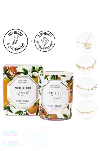 Bougie parfumée et bracelet 
Fleur d'oranger