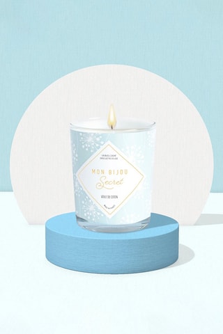 Bougie parfumée et bracelet Voile de coton