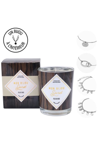 Bougie parfumée et bracelet  Feu de cheminée