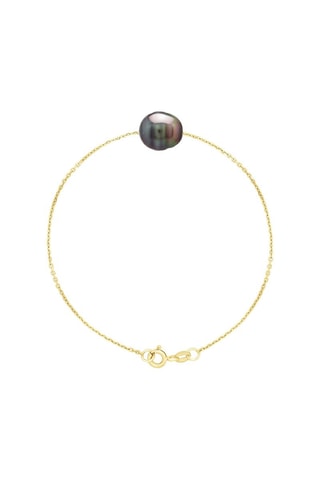 Bracelet - Argent plaqué or jaune et perle d'eau douce