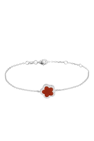 Bracelet Argent et cornaline