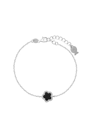 Bracelet 
Argent et onyx