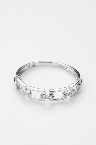 Bague Maillage Or blanc et diamants