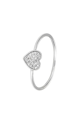 Bague Coeur Tendresse Or blanc et diamants