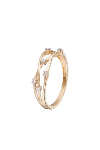 Bague Jolie Constellation  Or jaune et diamants