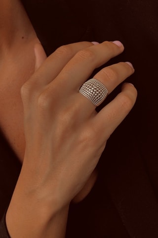 Bague 
Argent et or jaune