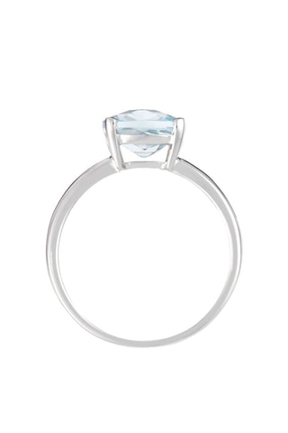 Bague Topaze unique Or blanc et topaze