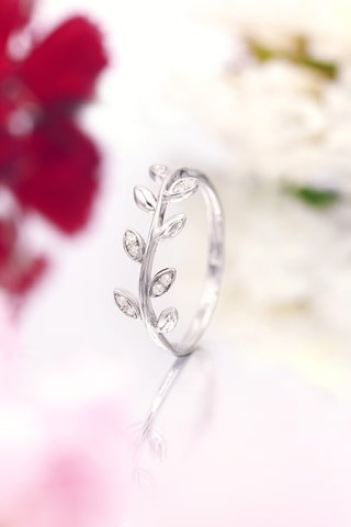 Bague Yilana Or blanc et diamants