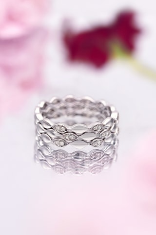 Bague Trinity Or blanc et diamants