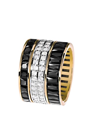 Bague - Argent plaqué or jaune