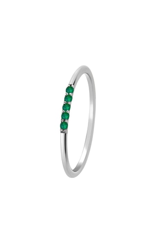 Bague - Argent et émeraudes