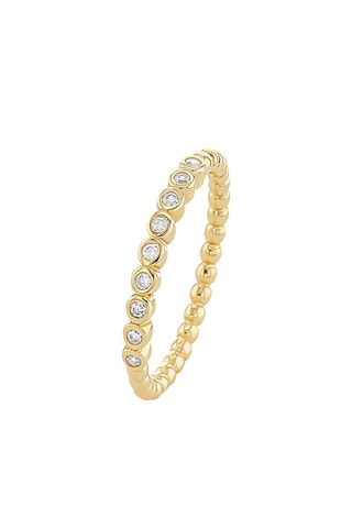 Bague - Argent plaqué or jaune