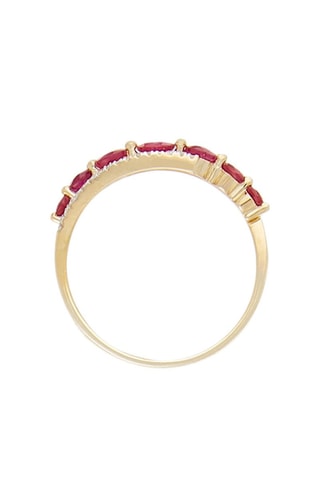 Bague Bran Or jaune, rubis et diamants