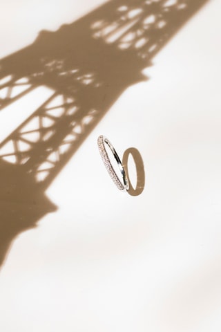Alliance Foch Or blanc et diamants