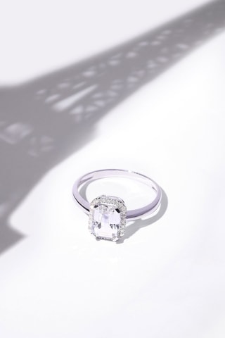Bague Maestromantique Or blanc, topaze et diamants