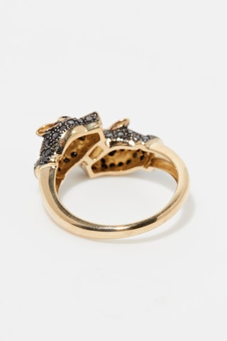 Bague Amour de Panthères Or jaune et diamants