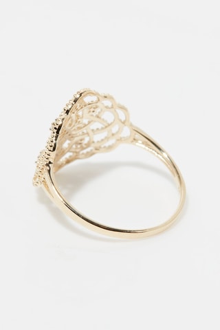 Bague Dentelle Or jaune et diamants
