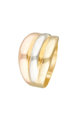 Bague Trianon Or jaune, or blanc et or rose