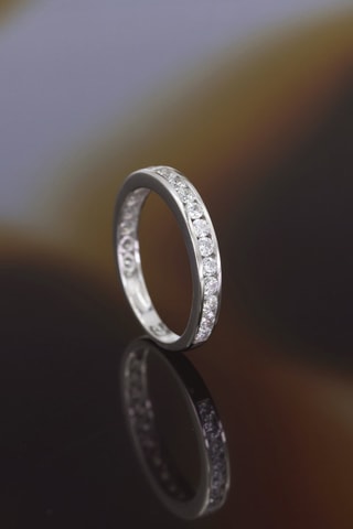 Bague Engagement Or blanc