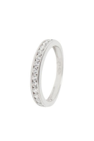 Bague Engagement Or blanc