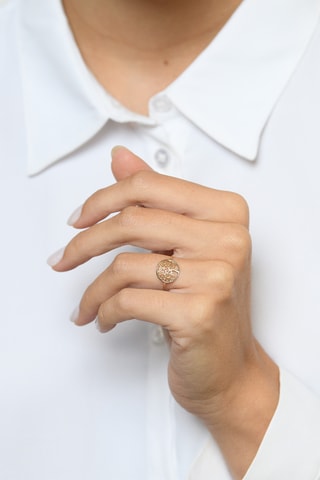 Bague Arbre de Vie Or jaune et or blanc
