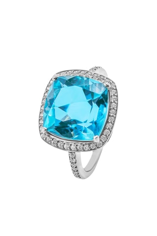 Bague Argent et topaze