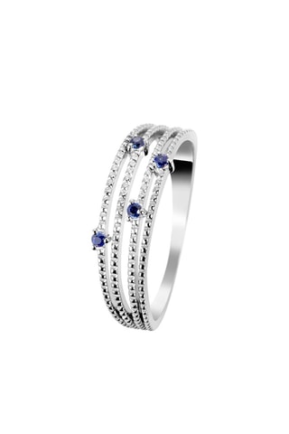 Bague Argent et saphirs
